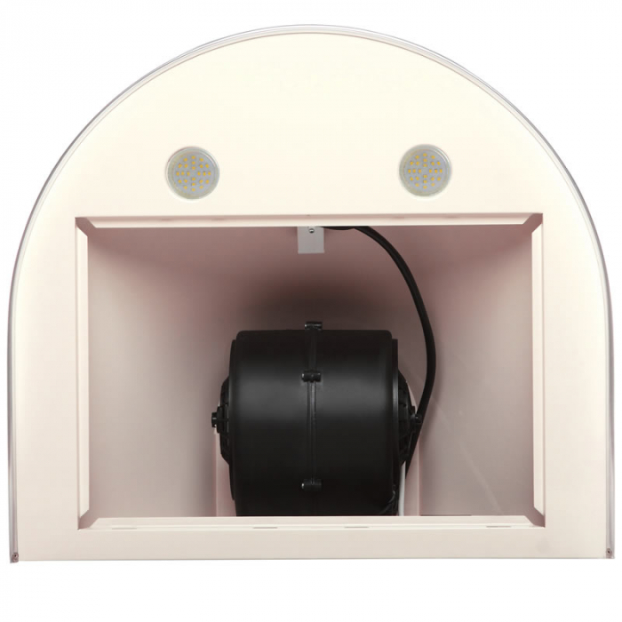 Hota tip Cupola Tornado Violla 750 (50) LED, 1 motor Turbo, latime 50 cm, 3 viteze, absorbtie 750 m3/ora, filtru anti-grasimi aluminiu 5 straturi, Bej [6]