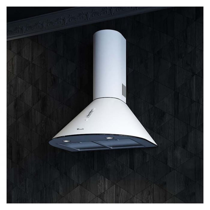 Hota tip Cupola Tornado Violla 750 (60) LED, 1 motor Turbo, latime 60 cm, 3 viteze, absorbtie 750 m3/ora, filtru anti-grasimi aluminiu 5 straturi, Alb [2]