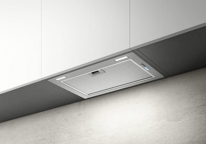 Hotă total incorporabilă Pyramis Turbo ERN 70 cm Inox, 1 motor, absorbție maximă 760 m³/h, control electronic Soft Touch, timer și finisaj inox modern [4]