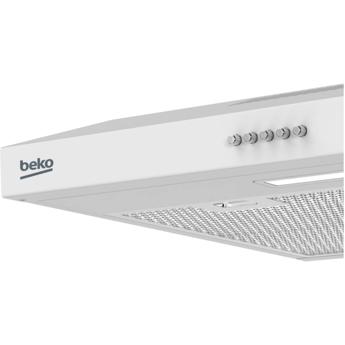 Hota traditionala Beko, 60cm, 201 mc/h, clasa C, 3 trepte de viteza, Iluminare LED, Filtre metalice lavabile, alb [4]