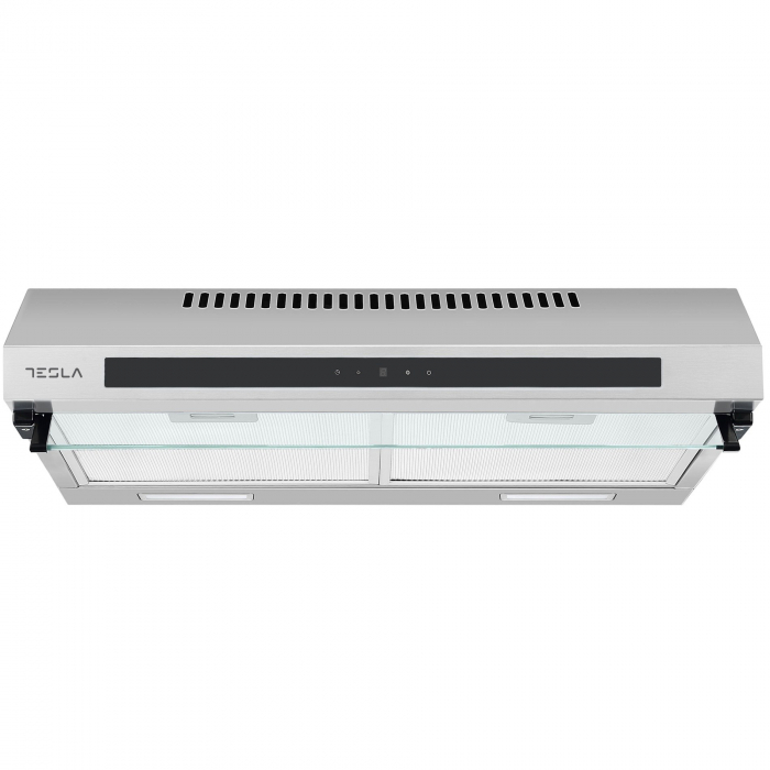 Hota traditionala Tesla DB601AXB, 2 motoare, Putere de absorbtie 350m3/h, Touch control, 3 viteze, Led 2x2W, 60 cm, Inox/negru [2]