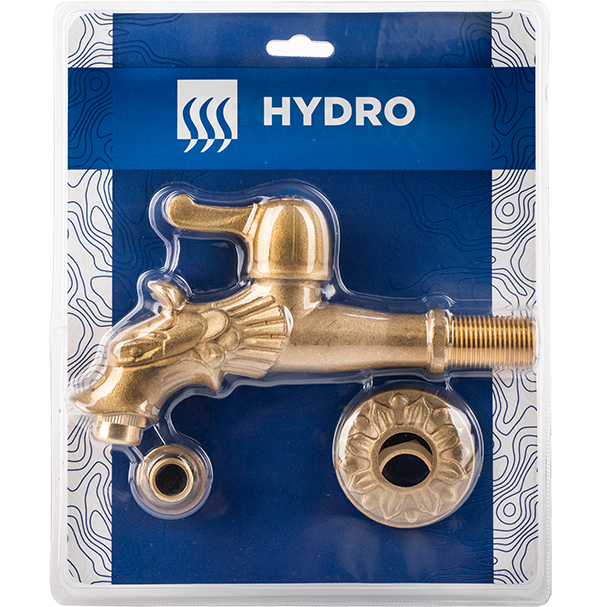 Hydro robinet decorativ dublu serviciu din alama naturala cu maneta si finisaj Dragon 1/2 [2]