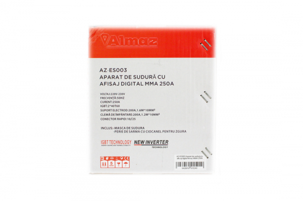 Pachet Aparat de sudura Invertor AlmazProfi 250A AZ-ES003, Clesti de sudura + Masca de sudura automata cu cristale lichide [8]