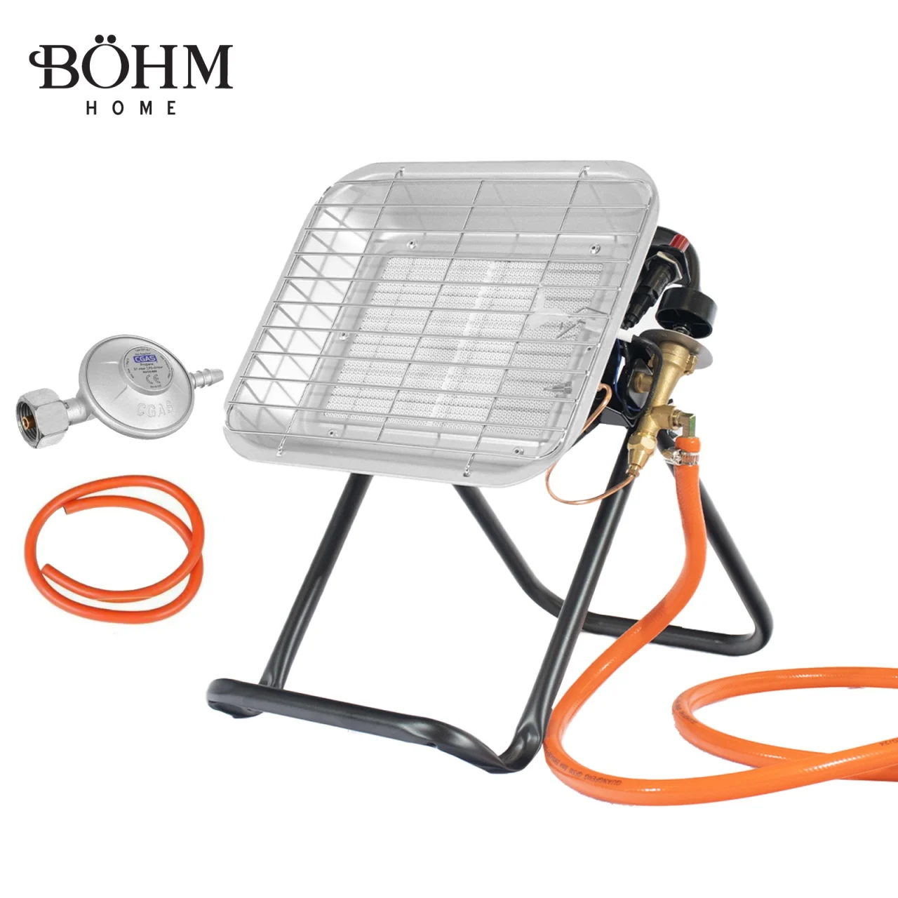 Incalzitor pe gaz GPL BÖHM BF-009D-02, 4,5 kW, 20-80 m², Regulator GPL + Furtun GPL 1,5 m + Butelie GPL 26L [6]