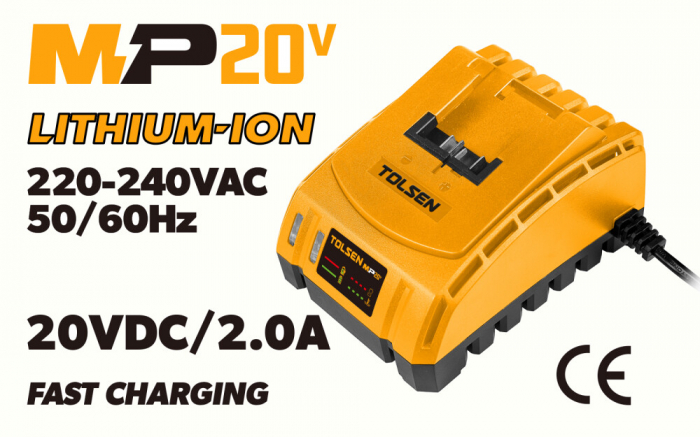 Incarcator rapid tolsen 20v 2.0ah [2]