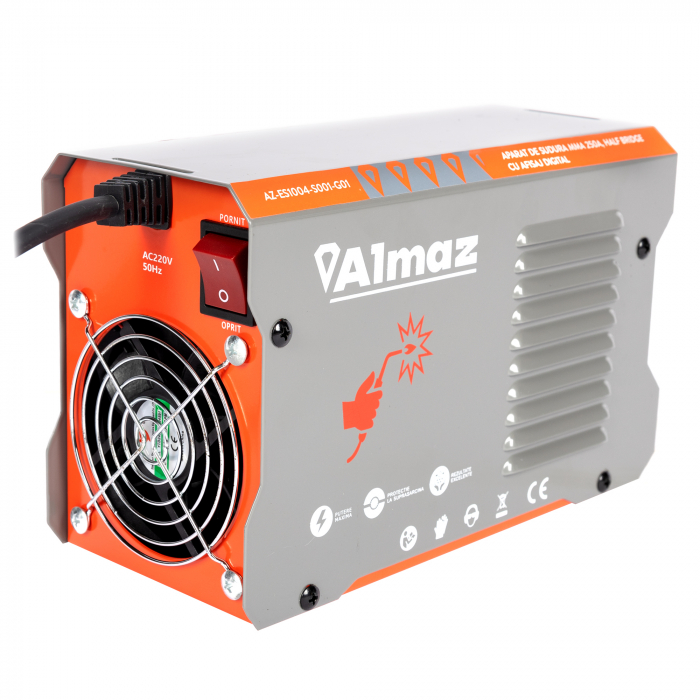 Invertor sudură Almaz 250A, Digital, Hot Start, Arc Force, Anti Stick, MMA/TIG LIFT, cu afisaj digital, IP21S [9]