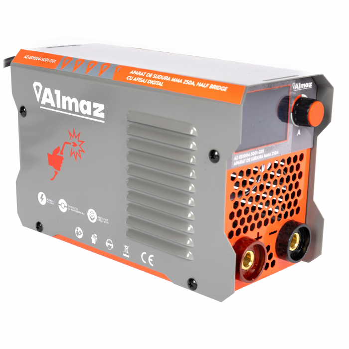 Invertor sudură Almaz 250A, Digital, Hot Start, Arc Force, Anti Stick, MMA/TIG LIFT, cu afisaj digital, IP21S [11]