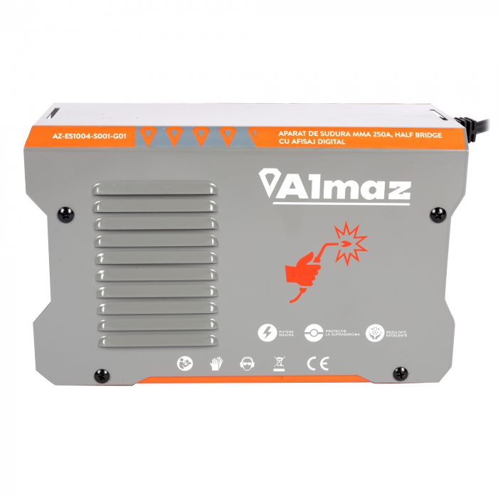 Invertor sudură Almaz 250A, Digital, Hot Start, Arc Force, Anti Stick, MMA/TIG LIFT, cu afisaj digital, IP21S [6]