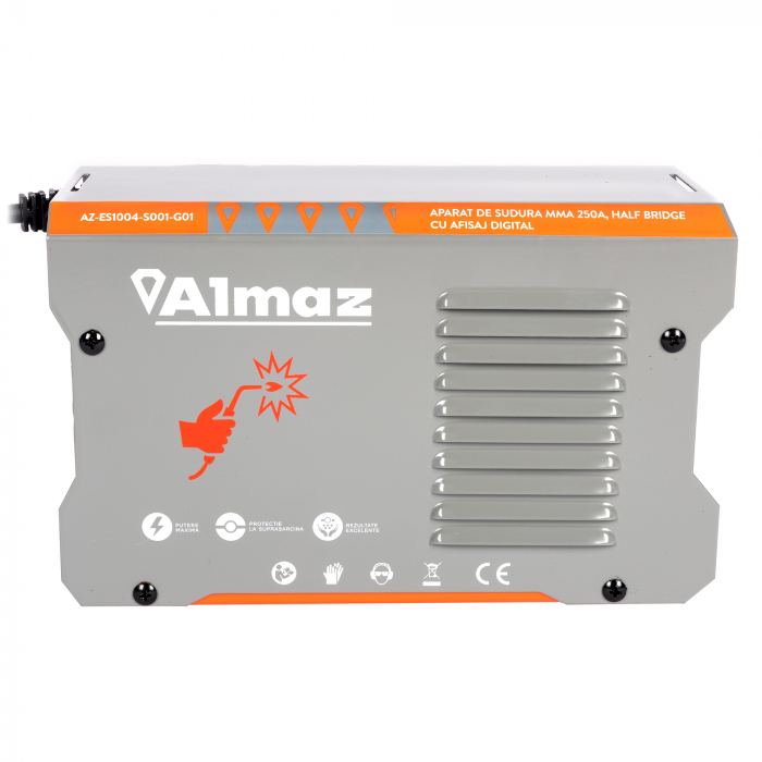 Invertor sudură Almaz 250A, Digital, Hot Start, Arc Force, Anti Stick, MMA/TIG LIFT, cu afisaj digital, IP21S [10]