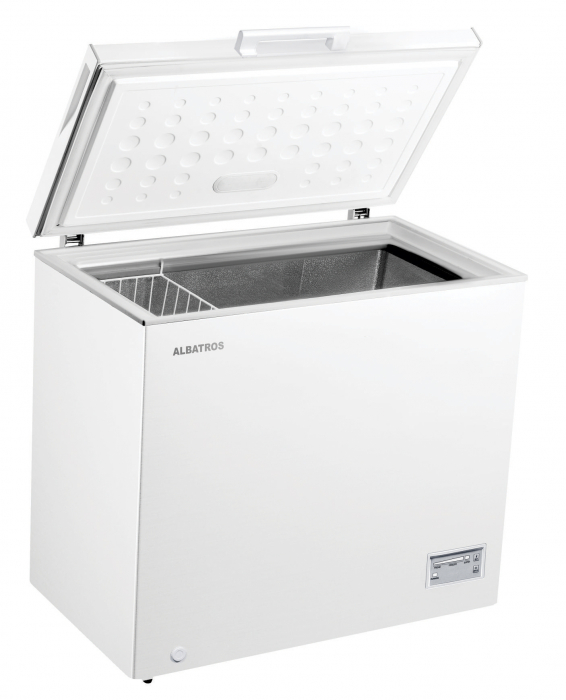 Lada frigorifica Albatros LA229E, 198 litri, clasa E, latime 90.5 cm, dubla functionalitate frigider / congelator, termostat reglabil, alba [1]