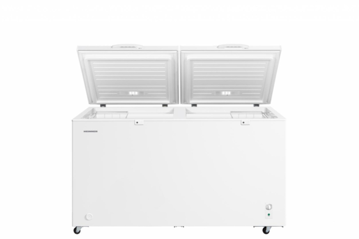 Lada Frigorifica Heinner HCF-M508INVCE++, 508L, Frigider si Congelator 2 in 1, Compresor Inverter, Clasa E, Control Mecanic, 2 Cosuri, Lumina LED, Maner Extern cu Incuietoare, Alb [2]