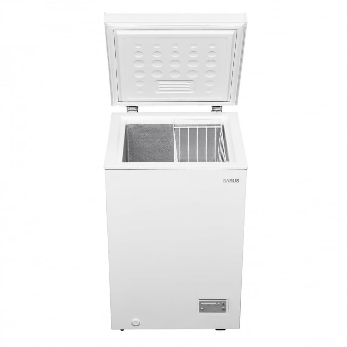 Lada frigorifica Samus LS116E, clasa E, latime 54.5 cm, termostat reglabil, panou de control electronic cu leduri, Alba [2]