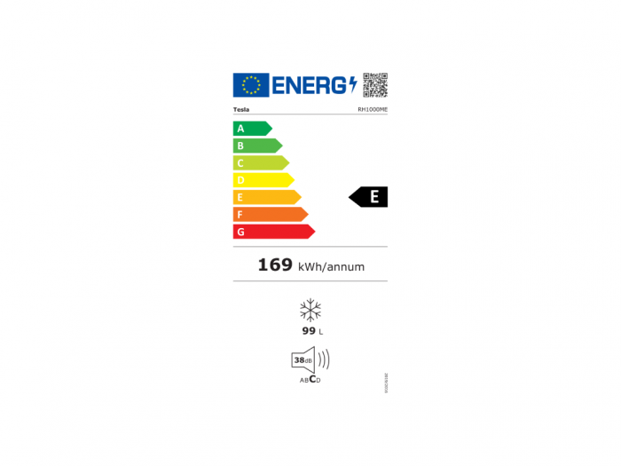 Lada frigorifica Tesla RH1000ME, E, 99L, H85 + Functie frigider, Control electronic, Alb [4]