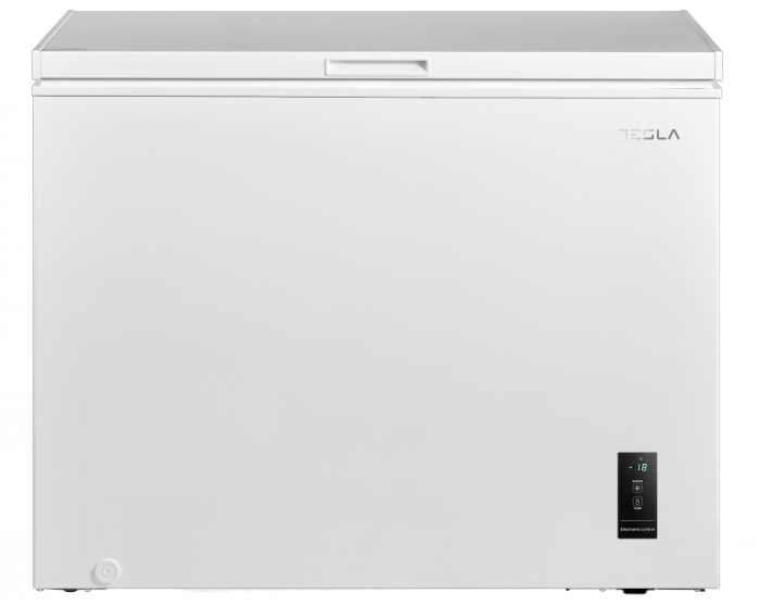 Lada frigorifica Tesla RH2500ME, 249 l, Clasa E, Functie frigider, Control electronic, Display led, H 85 cm, Alb [1]