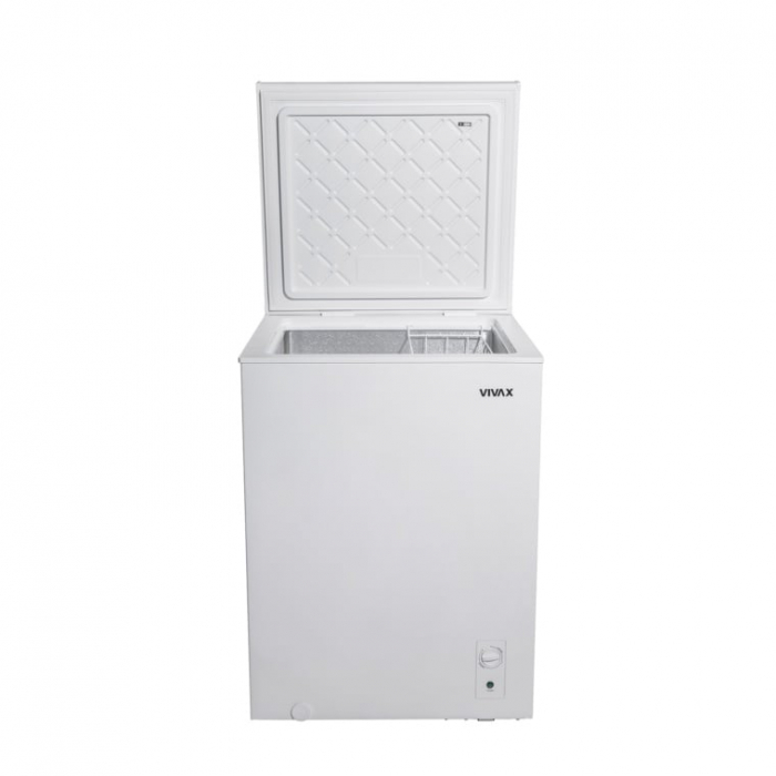 Lada frigorifica VIVAX CFR-143, Capacitate 143L, Clasa E, Conditii extreme -24 grade Celsius, Sistem convertibil - Functie frigider, Termostat reglabil, Cos metalic, H 85cm Alb [4]