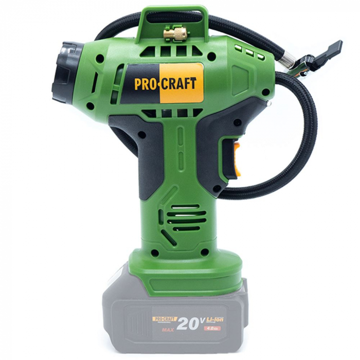 Compresor auto cu acumulator Procraft LK20, 20V/4A, 12 l/min, 10 atmosfere, 80W [2]