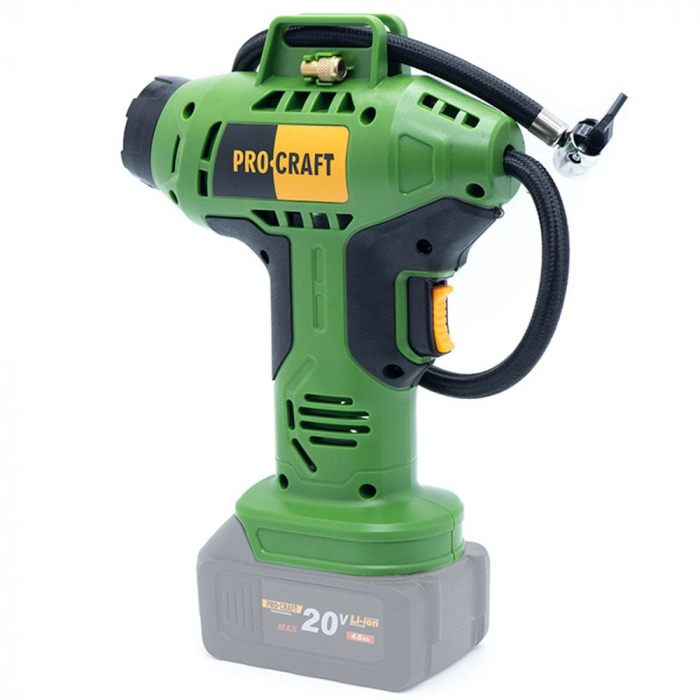 Compresor auto cu acumulator Procraft LK20, 20V/4A, 12 l/min, 10 atmosfere, 80W [3]