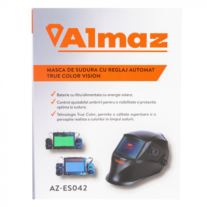 Masca de sudura cu reglaj automat, True Color Vision, diametru ecran 92.5×42.5mm, bateria 1200mAh [11]
