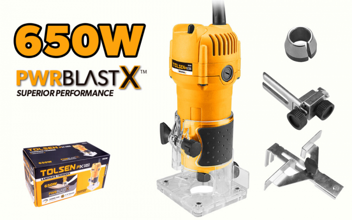 Masina de frezat verticala, 650 w, 30000r/min, mandrina 1,4", PWRBLASTX [2]