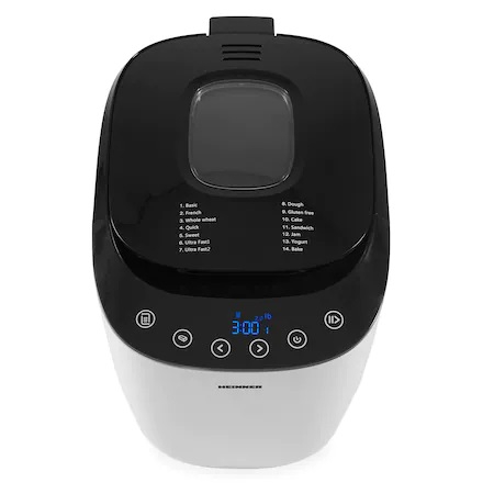 Masina de paine Heinner HBM-900WHBK, 550W, Capacitate 750-900G, Touch Control, Timer, Afisaj LCD, Alb [3]