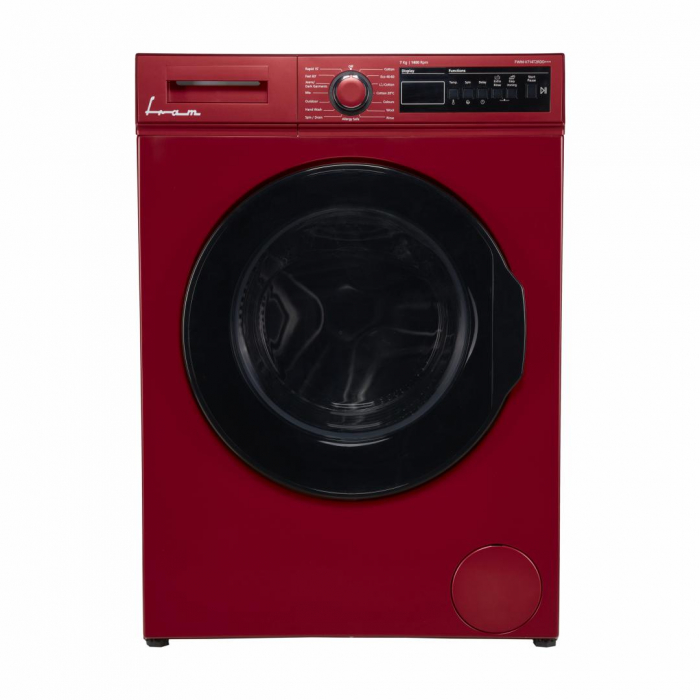 Masina de spalat rufe Fram FWM-V714T2RDD+++, 7 kg, 1400 rpm, Clasa D, Allergy safe, Start intarziat, Anti-sifonare, Eco-Logic, Rosu pastelat [2]