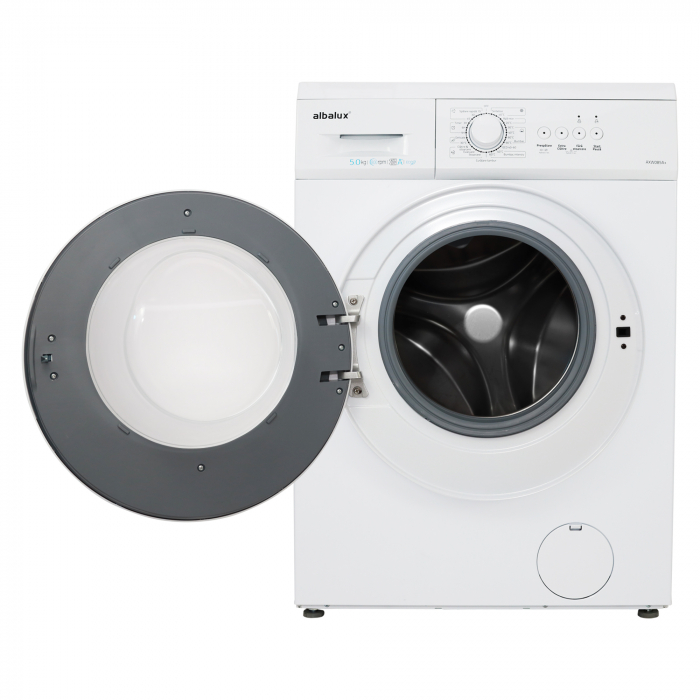 Mașină de Spălat Rufe Albalux AXW0851, 5 kg, 800 RPM, 23 Programe, Clasă Energetică E, Alb [3]