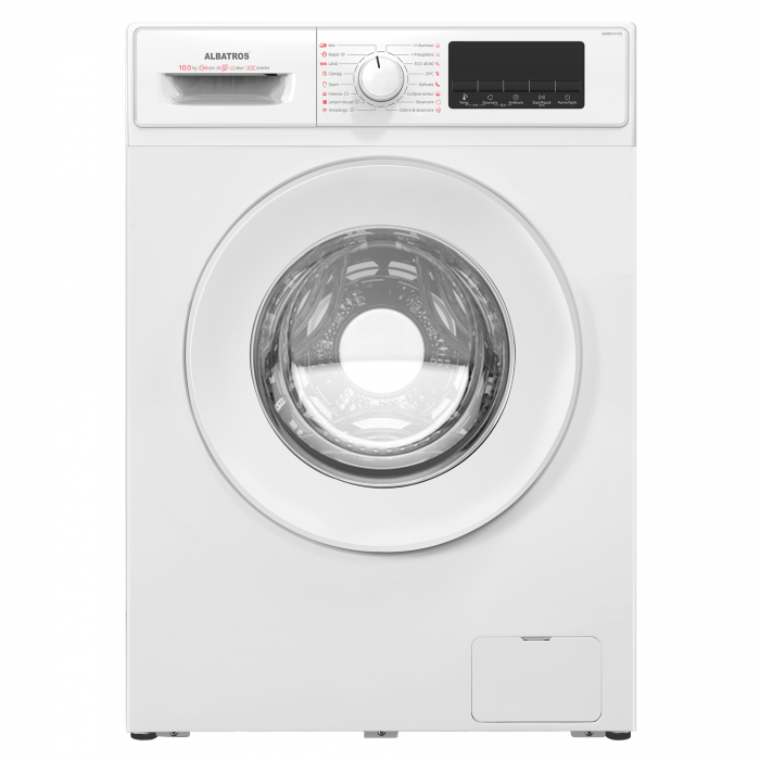 Masina de spalat rufe Albatros AWMI14105 10 kg 1400 rpm Motor Inverter Clasa A 10% Spalare cu abur Alb [2]