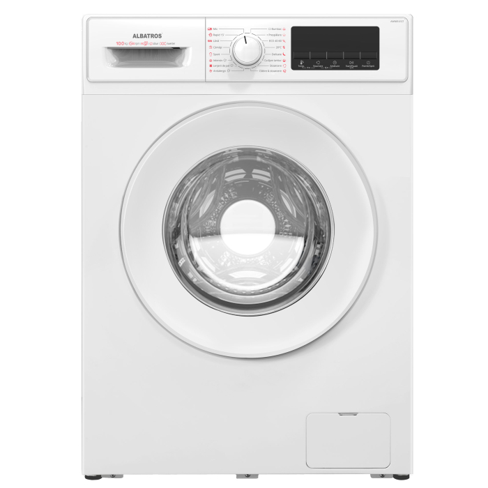 Mașină de spălat rufe Albatros AWMI14107, 10 kg, 1400 RPM, Motor Inverter, 16 programe, Abur, Clasa A-10%, Funcție Add Laundry, Alb [2]