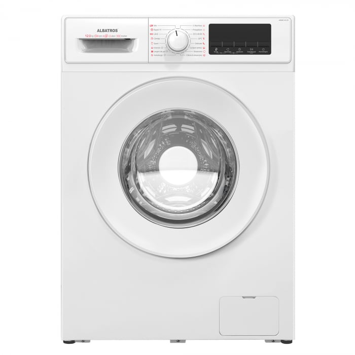 Masina de spalat rufe Albatros AWMI14125 12 kg 1400 rpm Motor Inverter Clasa A 20% Spalare cu abur Alb [2]