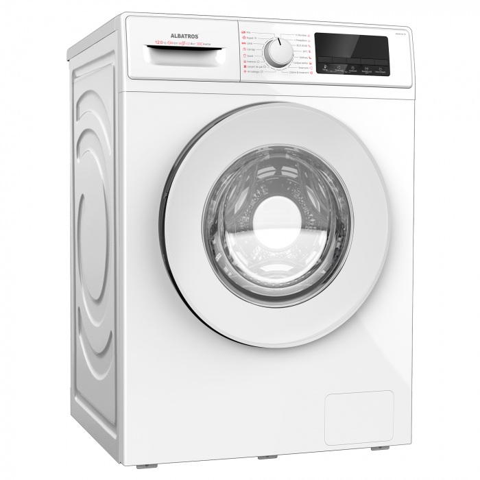Masina de spalat rufe Albatros AWMI14125 12 kg 1400 rpm Motor Inverter Clasa A 20% Spalare cu abur Alb [3]