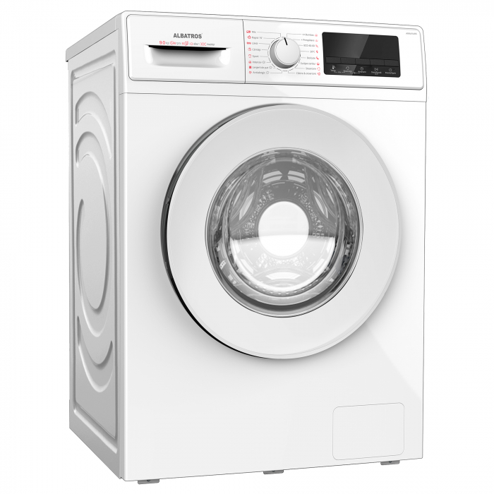 Masina de spalat rufe Albatros AWMI1495, 9 kg, 1400 rpm, Motor Inverter, Clasa A -10%, Spălare cu abur, Alb [2]
