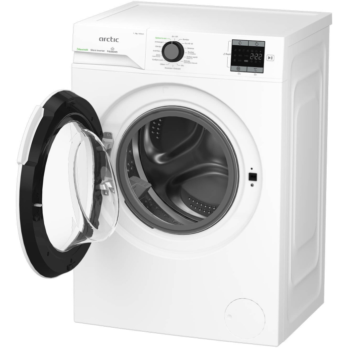 Masina de spalat rufe Arctic, 7kg, 1400rpm, Clasa A, Motor Silent Inverter, SaveInAll, Display, ExtraSteam, Alb [4]