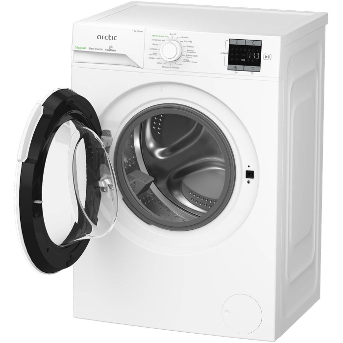 Masina de spalat rufe Arctic APLM1WFSU17210W, 7 Kg, 1200 RPM, Clasa energetica A, Motor Silent Inverter, ExtraSteam, IronExpress, Steam, WaterMode, Prewash, Add-In, Alb [4]