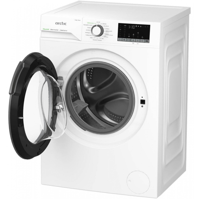 Masina de spalat rufe Arctic APLM2WFSU28211WG, 8 Kg, 1200 RPM, Motor Silent Inverter, Drum Clean+Steam, Child Lock, Anticrease, Digital Display, Add-In, Clasa A, Alb [4]