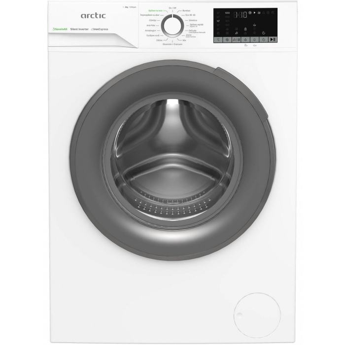 Masina de spalat rufe Arctic APLM2WFSU28211WG, 8 Kg, 1200 RPM, Motor Silent Inverter, Drum Clean+Steam, Child Lock, Anticrease, Digital Display, Add-In, Clasa A, Alb [2]