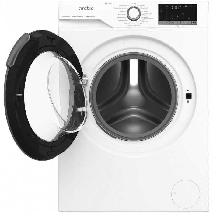 Masina de spalat rufe Arctic APLM2WFSU28211WG, 8 Kg, 1200 RPM, Motor Silent Inverter, Drum Clean+Steam, Child Lock, Anticrease, Digital Display, Add-In, Clasa A, Alb [3]