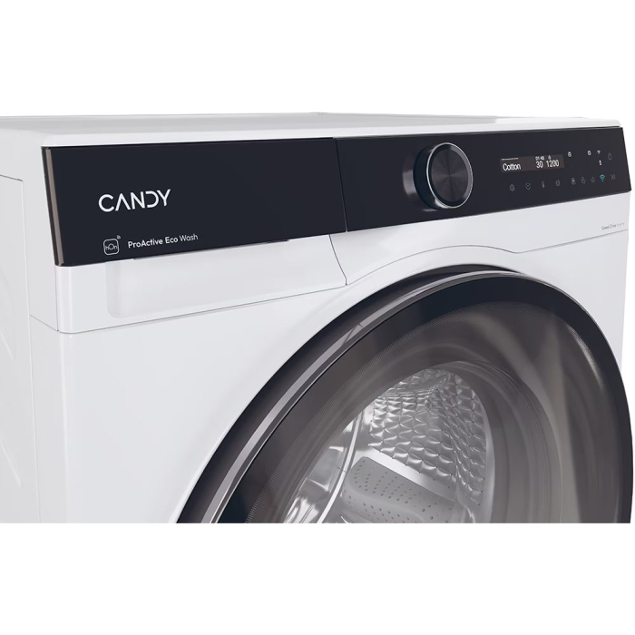 Masina de spalat rufe Candy Slim, clasa A-10%, 8 kg, 1400 rpm,Motor Inverter,Steam,LCD touch display, Soft Drum, Dual Spray,Programe rapide de spalare, Wifi, alba [5]