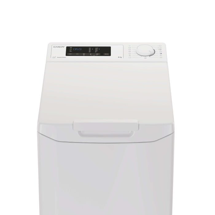 Masina de spalat rufe cu incarcare verticala Candy, 8 kg, 1000 RPM, Clasa D, Display 3D, Wifi, Alb [4]