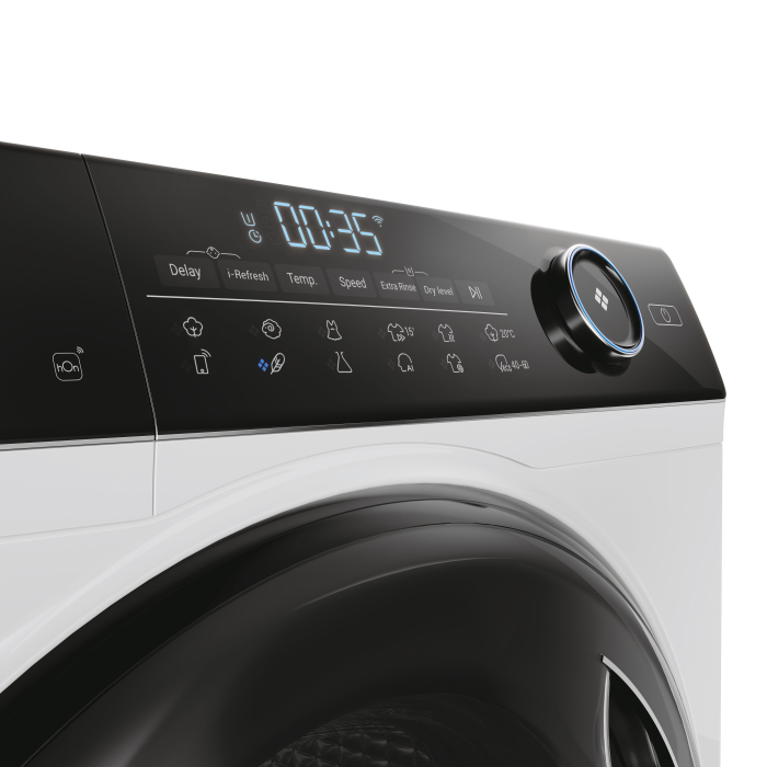 Masina de spalat rufe cu uscator, 31018999, Haier, Spalare 9 kg, Uscare 6 kg, 1400 rpm, Clasa A, Motor Direct Motion, Wi-Fi, iRefresh, ABT, Pillow Drum, Dual Spray, Alb [4]