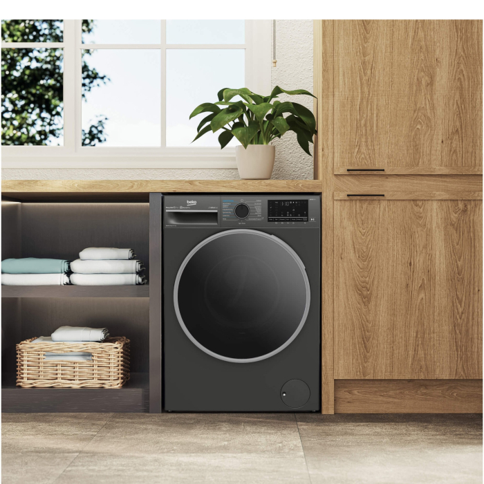Masina de spalat rufe cu uscator Beko, 10/6 kg, Clasa A / D, 1400rpm, Display, Manhattan Gray [5]