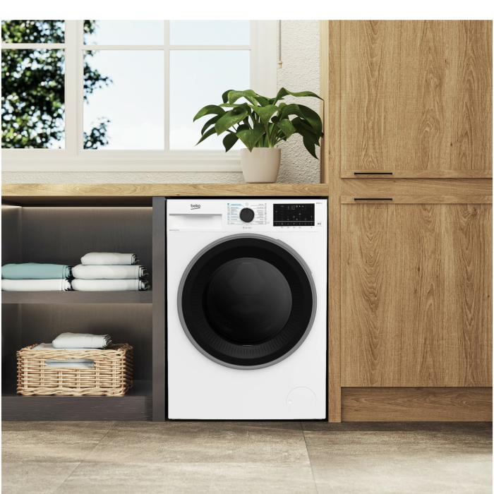 Masina de spalat rufe cu uscator Beko, 9/6kg, 1400 rpm, Clasa A, SteamCure, UltraFast, HomeWhiz Bluetooth, Hygiene Therapy, display, alb [5]