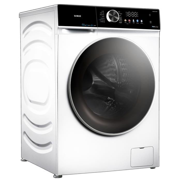 Mașină de spălat rufe cu uscător Samus WSDD10612IDM, 10 kg spălare, 6 kg uscare, 1200 rpm, Inverter Direct Motor, Display LED, Abur, Clasa A/E, Alb [3]