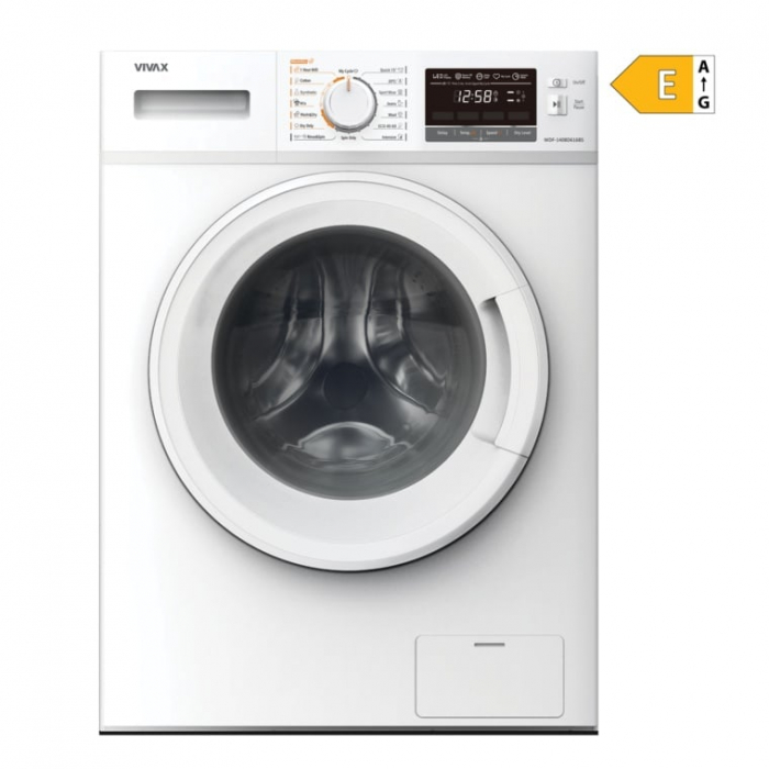Masina de spalat rufe cu uscator VIVAX WDF-1408D616BS, Spalare 8 kg, 1400 RPM, Uscare 6 kg, Eco ,Clasa B Spalare, Clasa E Uscare, Display digital, Control electronic, Blocare acces copii, Temperatura [8]