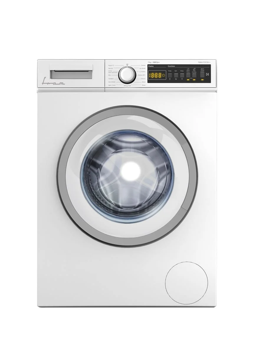 Masina de spalat rufe Fram FWM-V712T2D++, 7 kg, 1200 rpm, Display LED, Start intarziat, Anti-sifonare, Eco-Logic, Alb [2]