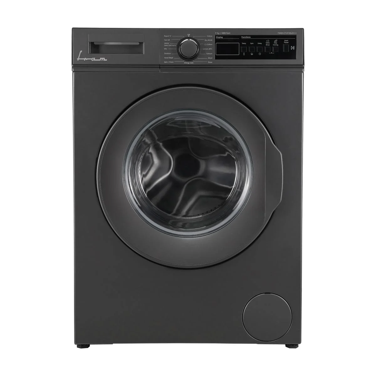Masina de spalat rufe Fram FWM-V714T2SLD+++, 7 kg, Clasa D, Display digital, Allergy safe, Start intarziat, Anti-sifonare, Eco-Logic, Gri [6]