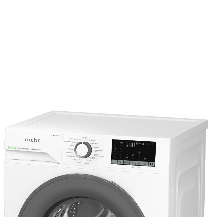 Masina de spalat rufe frontala ARCTIC APLM2WFSU27211W, ExtraSteam, 7 kg, 1200rpm, Clasa A, alb [8]