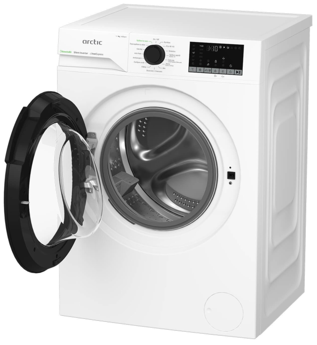Masina de spalat rufe frontala Arctic, APLM2WFSU29412WPB, 9 kg, 1400 rpm, ExtraSteam, Eco Heater, Aqua Surf, Clasa A, Alb [6]
