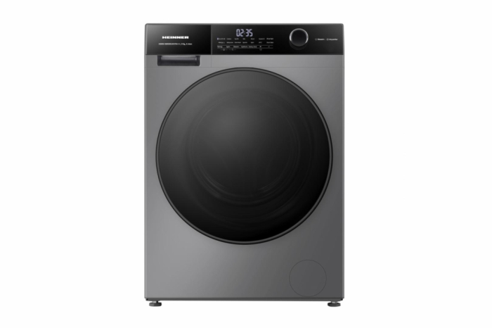 Masina de spalat rufe HEINNER HWM-HMK9014IVTA+++, 9 KG, 1400 RPM, Clasa A, MOTOR INVERTER, Display digital, Program Allergy steam, Gri titanium [1]