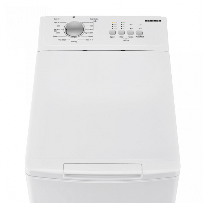 Mașină de spălat rufe HEINNER HWM-TL7012C++, 7 kg, 1200 rpm, Clasa C, Încărcare verticală, Alb [2]