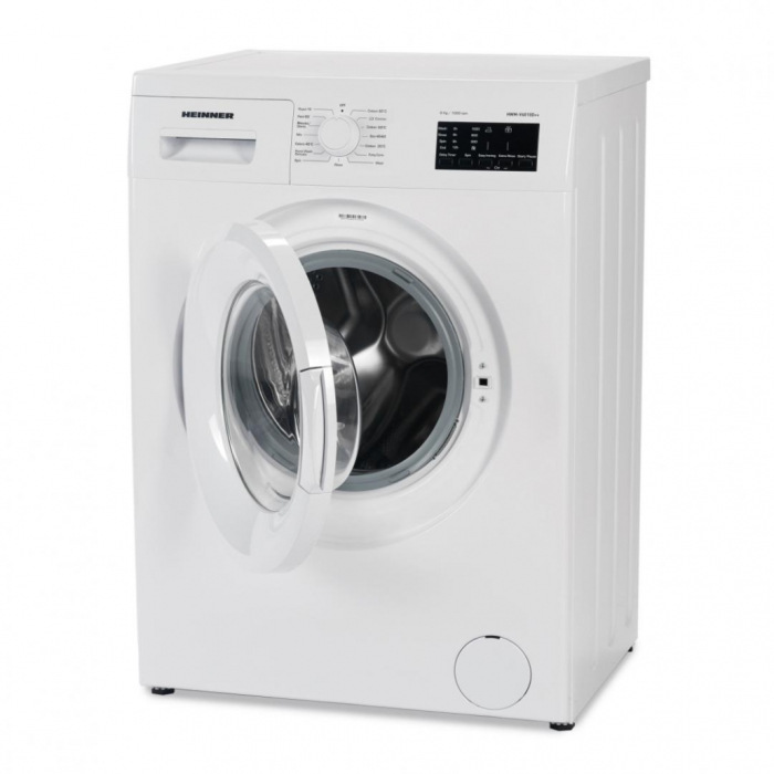 Masina de spalat Heinner HWM-V6010D++, 6 kg, 1000 RPM, Clasa D, Display LED, Alb [1]